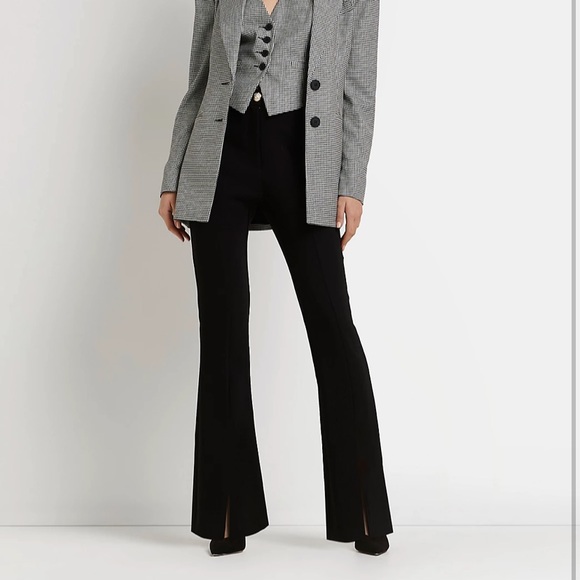 River Island Pants - River Island Slit Bellbottom Pants